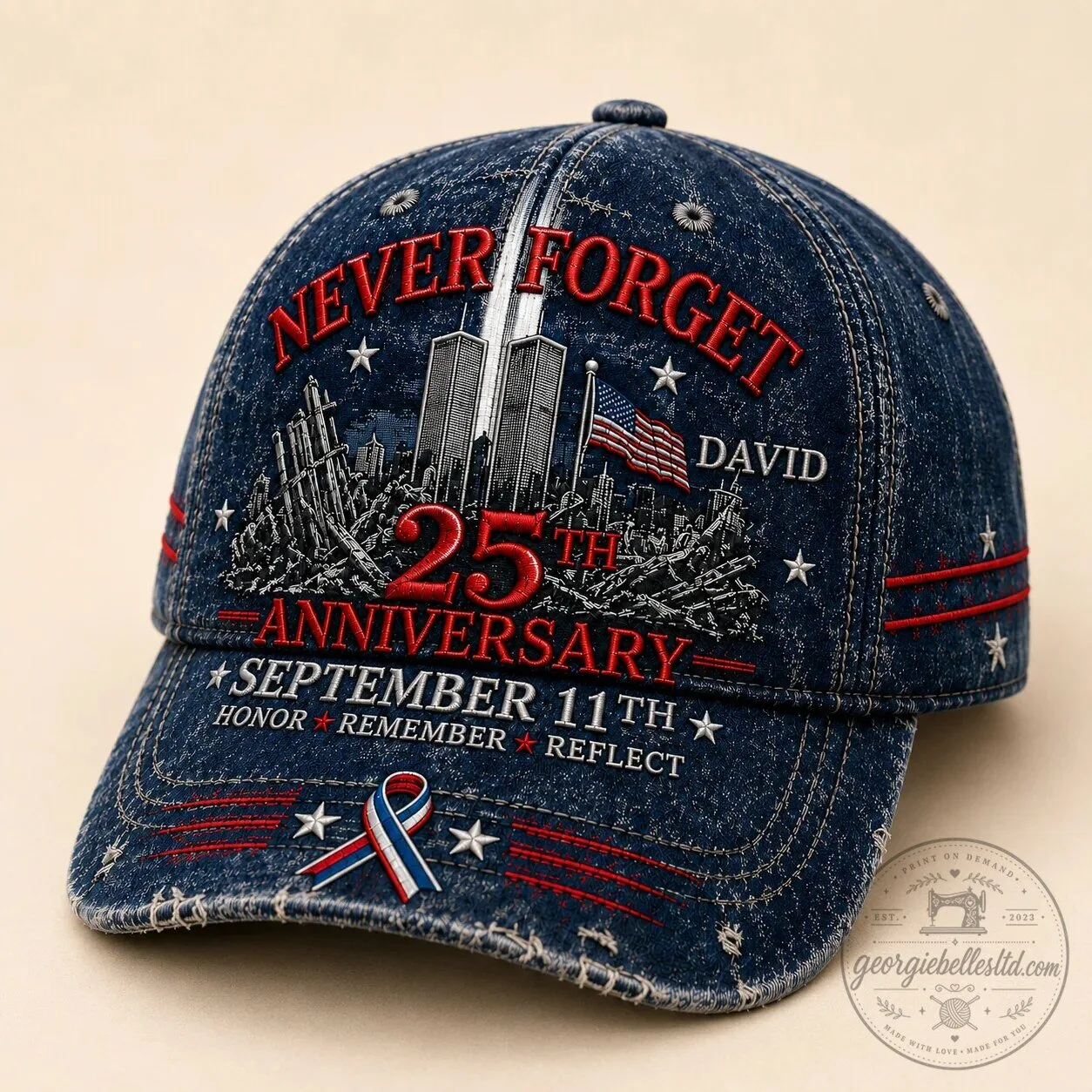 Never Forget September 11th 25th Anniversary Personalized Cap Hat 7 Never Forget September 11th 25th Anniversary Personalized Cap Hat