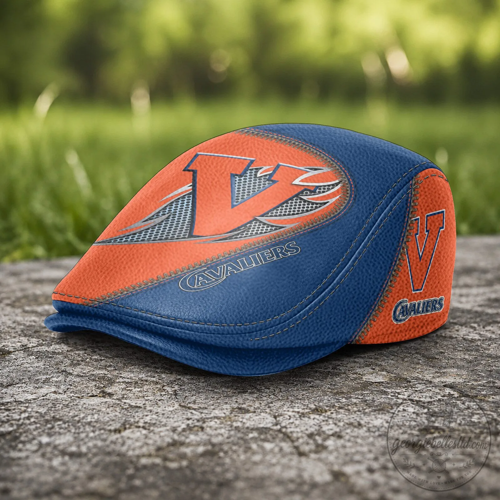 Virginia Cavaliers NCAA Golf Flat Cap Hat 5 Virginia Cavaliers NCAA Golf Flat Cap Hat