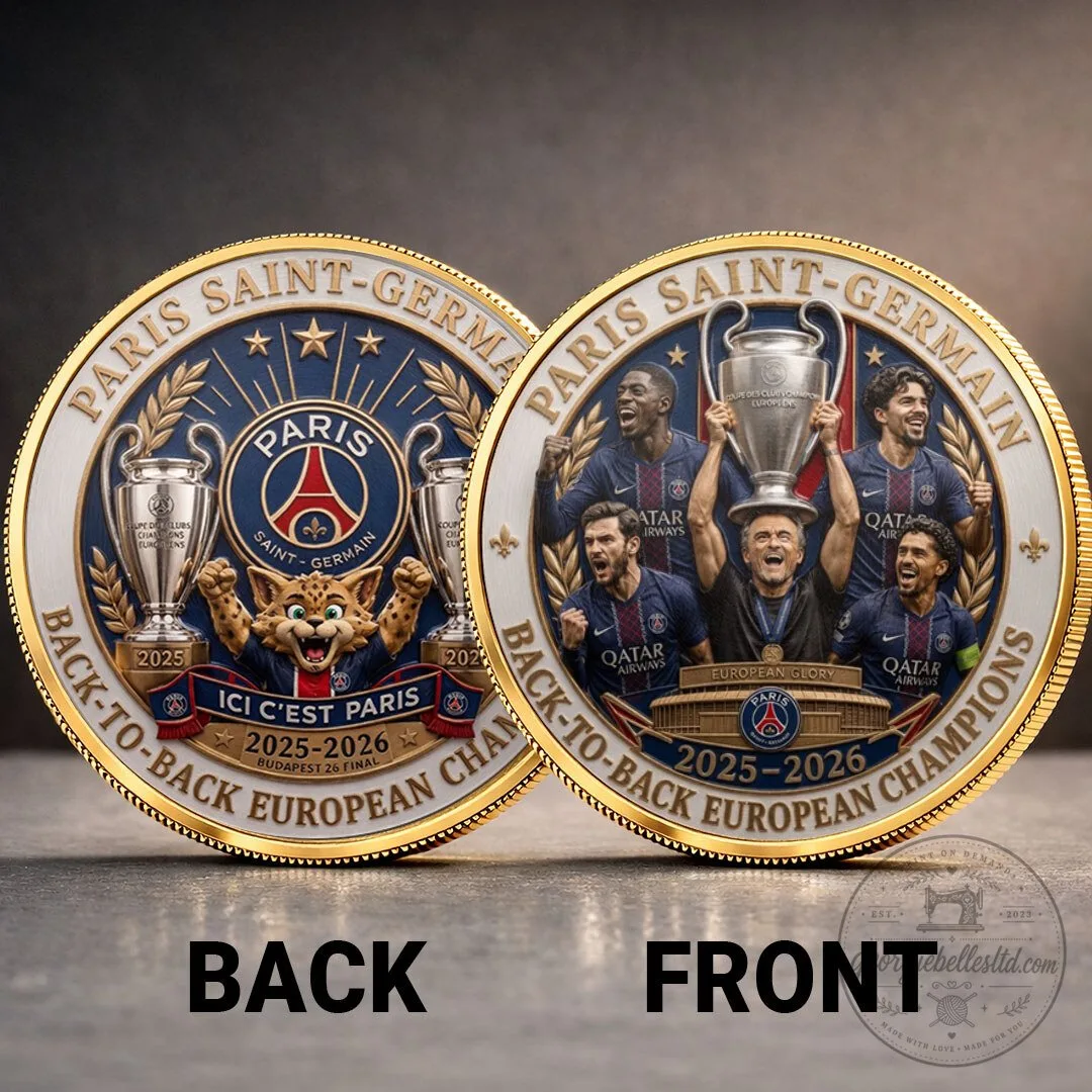 Paris Saint-Germain Back-to-Back European Champions Commemorative Coin
