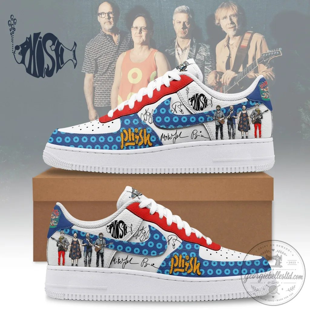 Phish Band Music Air Force 1 Custom Design Sneakers Phish Band Music Air Force 1 Custom Design Sneakers