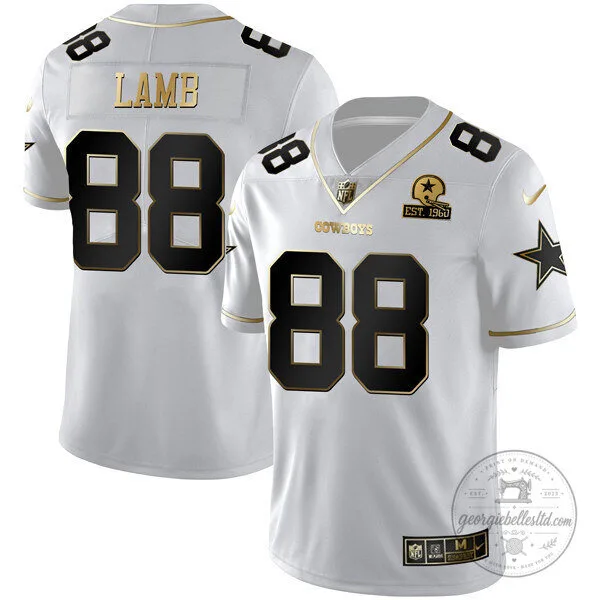 Limited Edition White Gold Vapor Jersey for Micah Parsons of the Dallas Cowboys 25 Limited Edition White Gold Vapor Jersey for Micah Parsons of the Dallas Cowboys