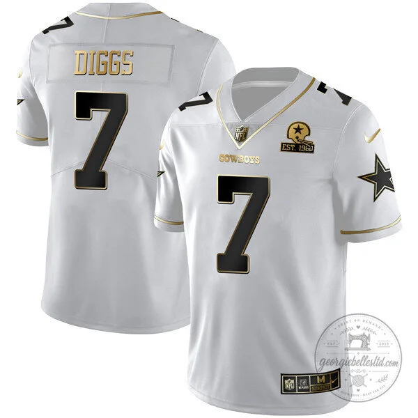 Limited Edition White Gold Vapor Jersey for Micah Parsons of the Dallas Cowboys 27 Limited Edition White Gold Vapor Jersey for Micah Parsons of the Dallas Cowboys