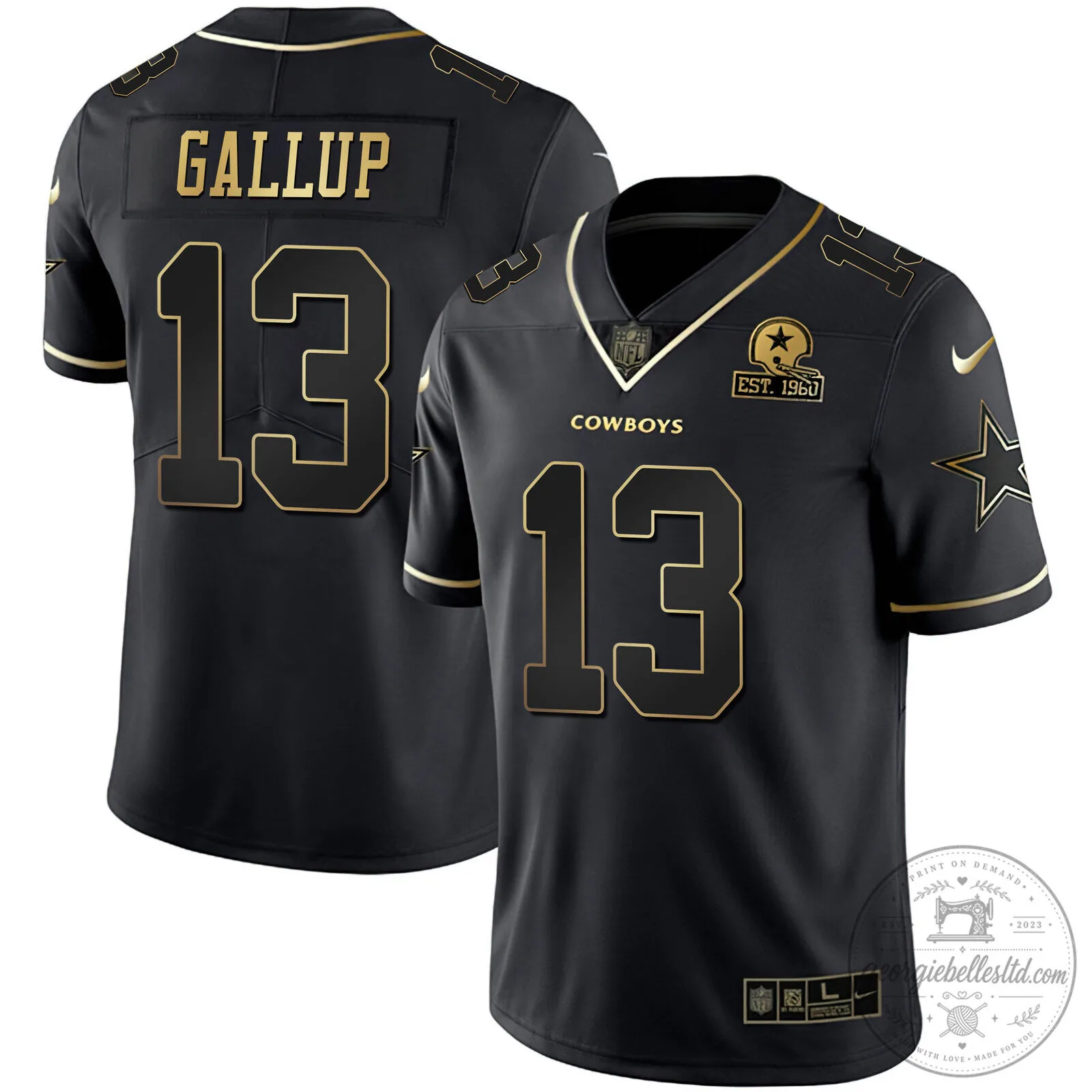 Limited Edition White Gold Vapor Jersey for Micah Parsons of the Dallas Cowboys 30 Limited Edition White Gold Vapor Jersey for Micah Parsons of the Dallas Cowboys