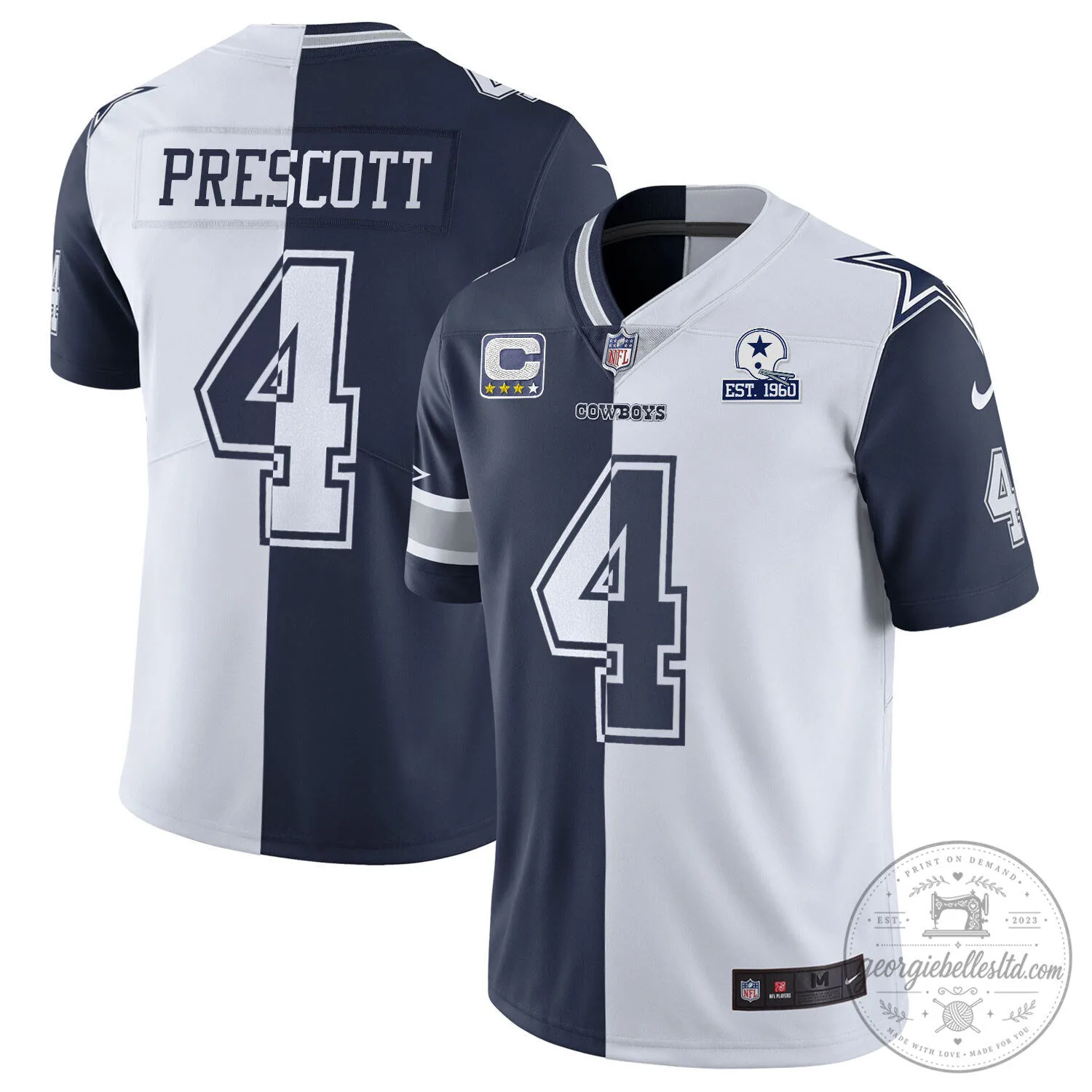 Limited Edition White Gold Vapor Jersey for Micah Parsons of the Dallas Cowboys 36 Limited Edition White Gold Vapor Jersey for Micah Parsons of the Dallas Cowboys