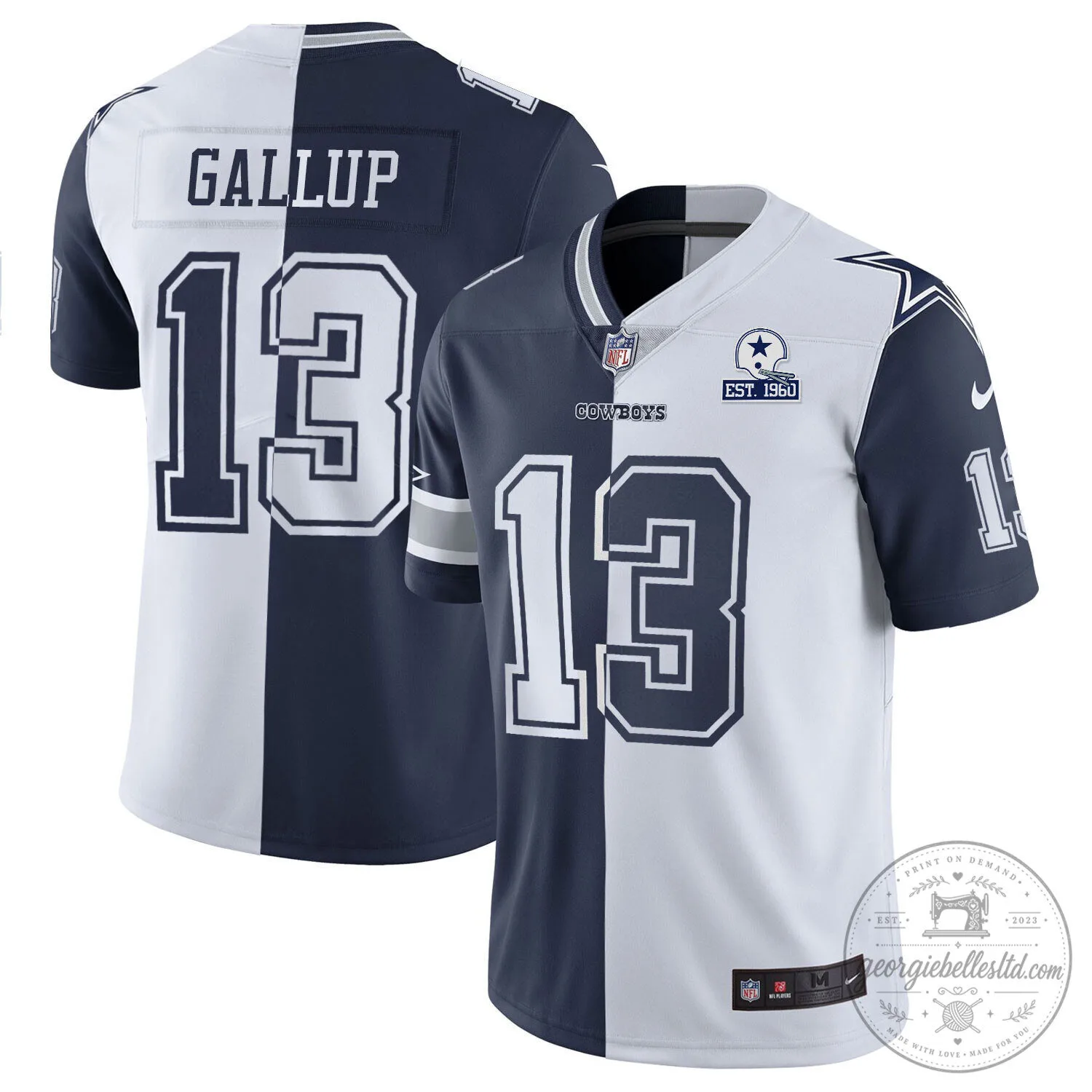 Limited Edition White Gold Vapor Jersey for Micah Parsons of the Dallas Cowboys 37 Limited Edition White Gold Vapor Jersey for Micah Parsons of the Dallas Cowboys