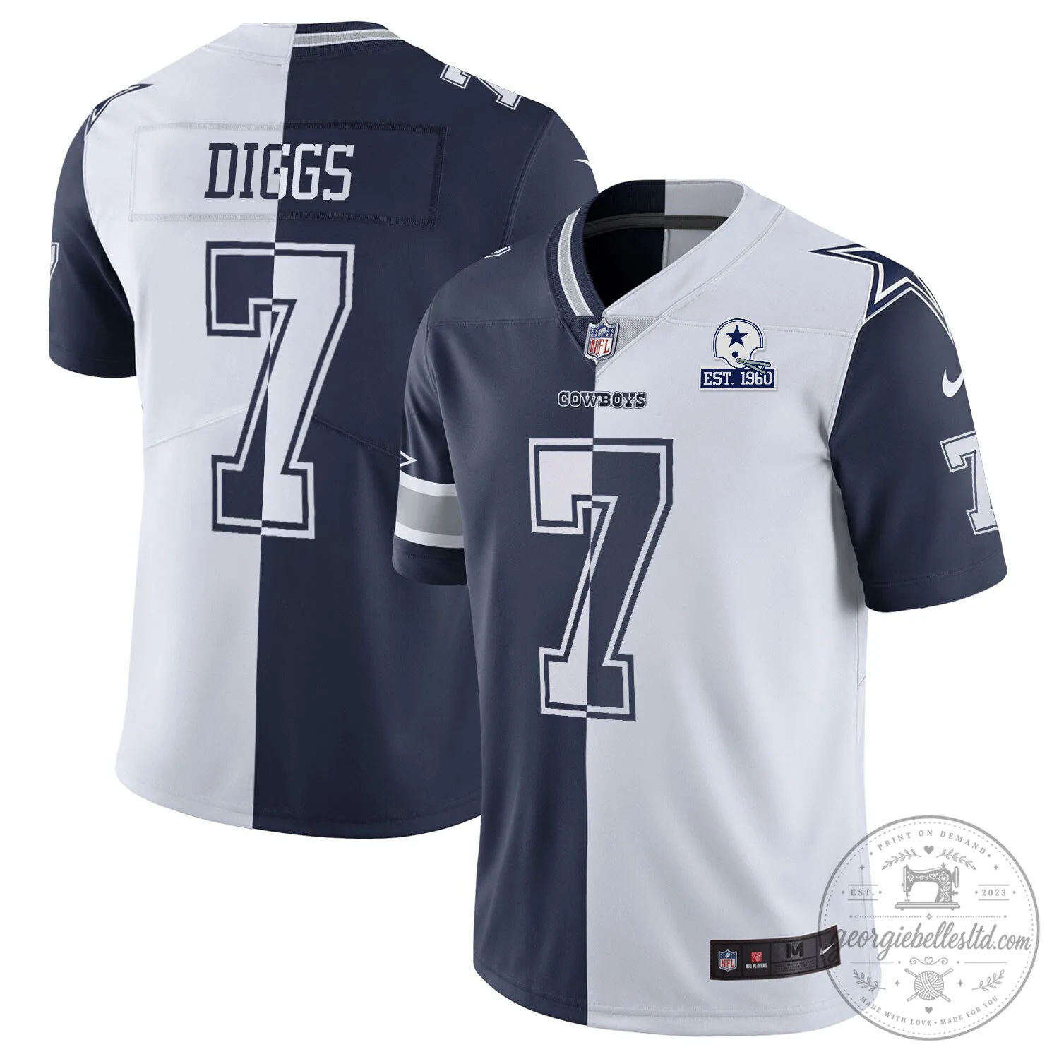Limited Edition White Gold Vapor Jersey for Micah Parsons of the Dallas Cowboys 41 Limited Edition White Gold Vapor Jersey for Micah Parsons of the Dallas Cowboys