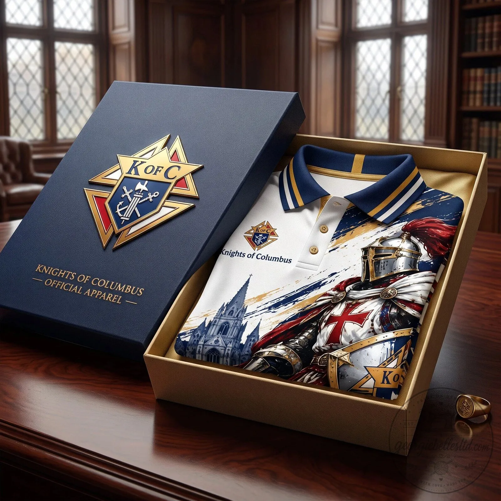 Knights of Columbus Crusader Knight Templar Catholic Polo Shirt 5 Knights of Columbus Crusader Knight Templar Catholic Polo Shirt