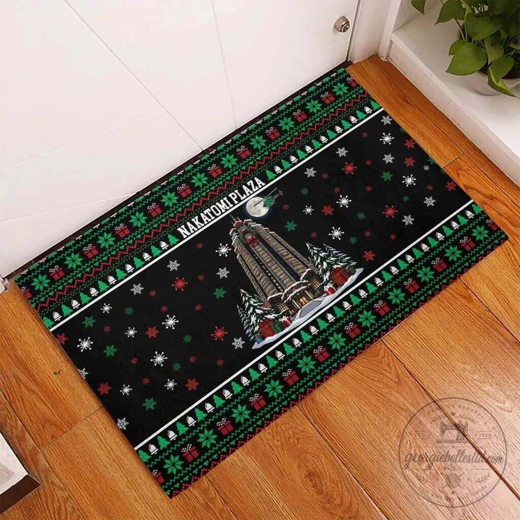 Nakatomi Plaza Christmas Party Ugly Sweater Style Holiday Doormat 6 Nakatomi Plaza Christmas Party Ugly Sweater Style Holiday Doormat