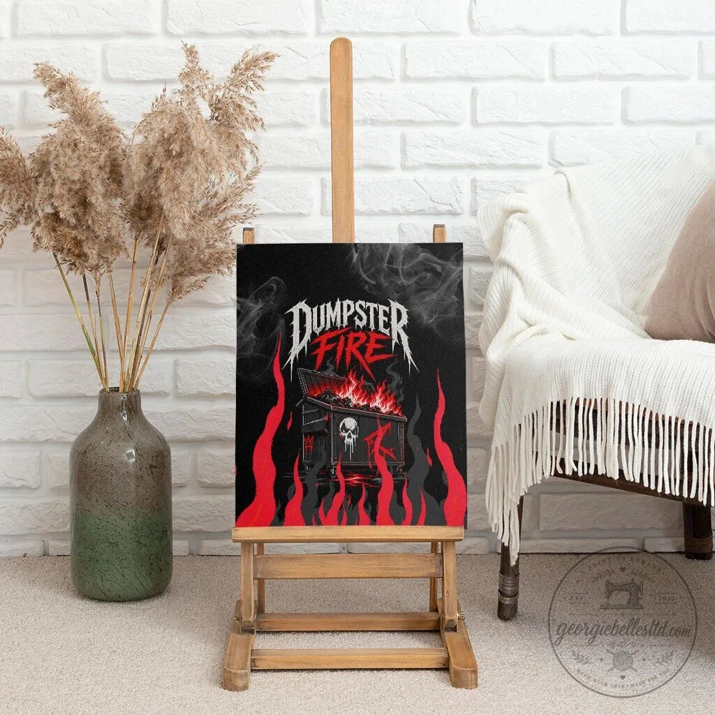 Dumpster Fire Everything is Fine Heavy Metal Flame Skull Sarcastic Canvas Wall Art 9 Dumpster Fire Everything is Fine Heavy Metal Flame Skull Sarcastic Canvas Wall Art