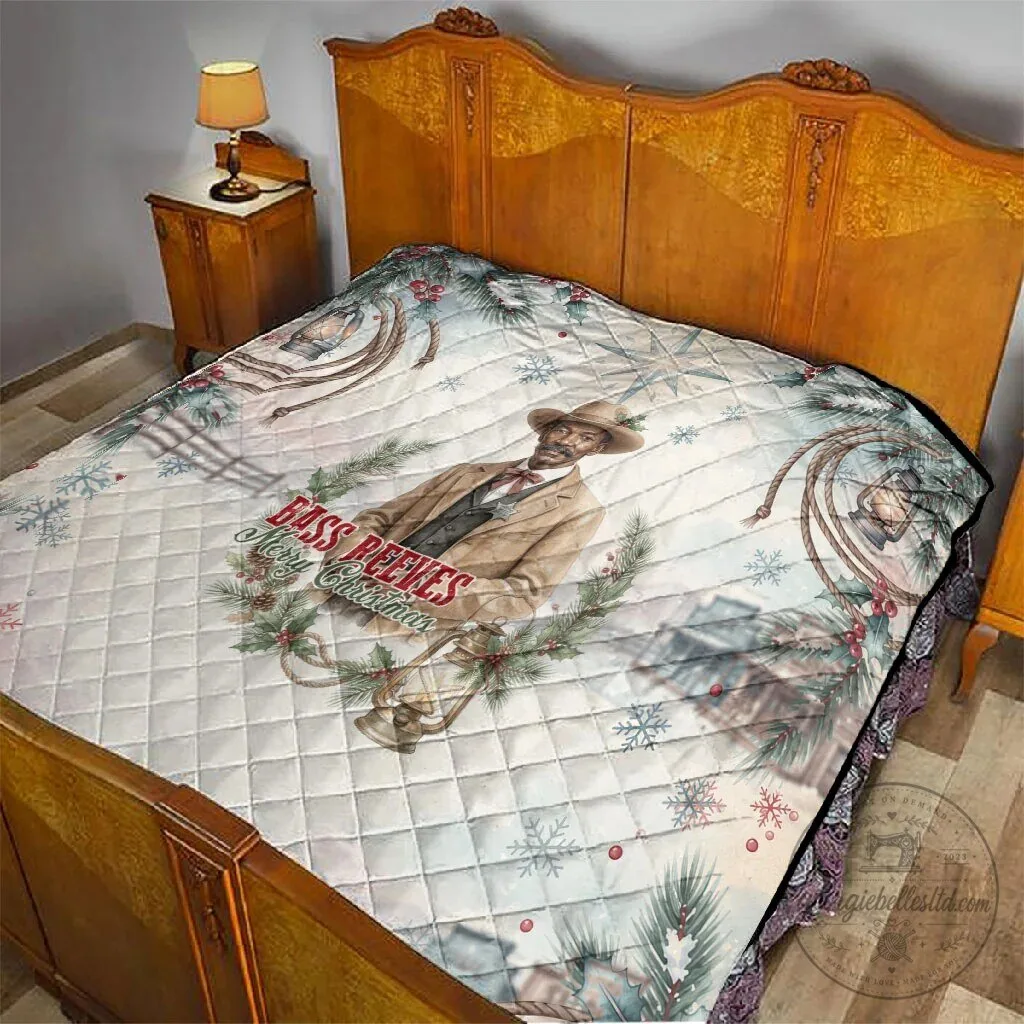 Bass Reeves Merry Christmas Quilt Old West Deputy Lawman Winter Holiday Blanket 7 Bass Reeves Merry Christmas Quilt Old West Deputy Lawman Winter Holiday Blanket