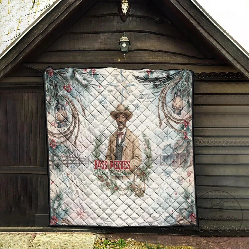 Bass Reeves Merry Christmas Quilt Old West Deputy Lawman Winter Holiday Blanket 11 Bass Reeves Merry Christmas Quilt Old West Deputy Lawman Winter Holiday Blanket