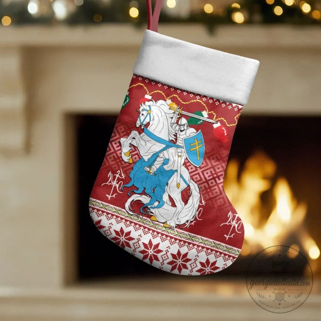 Lithuanian Vytis Christmas Stocking Festive Holiday Decor