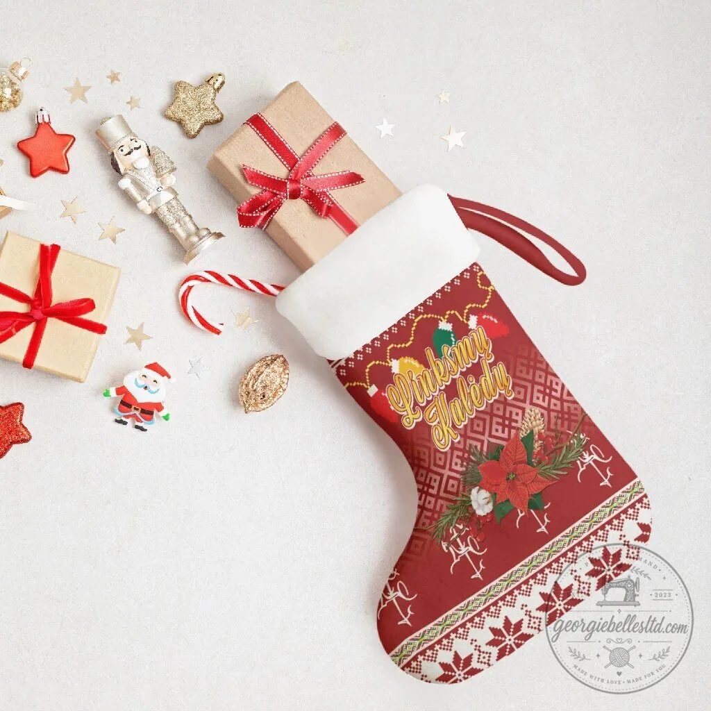 Lithuanian Vytis Christmas Stocking Festive Holiday Decor 7 Lithuanian Vytis Christmas Stocking Festive Holiday Decor