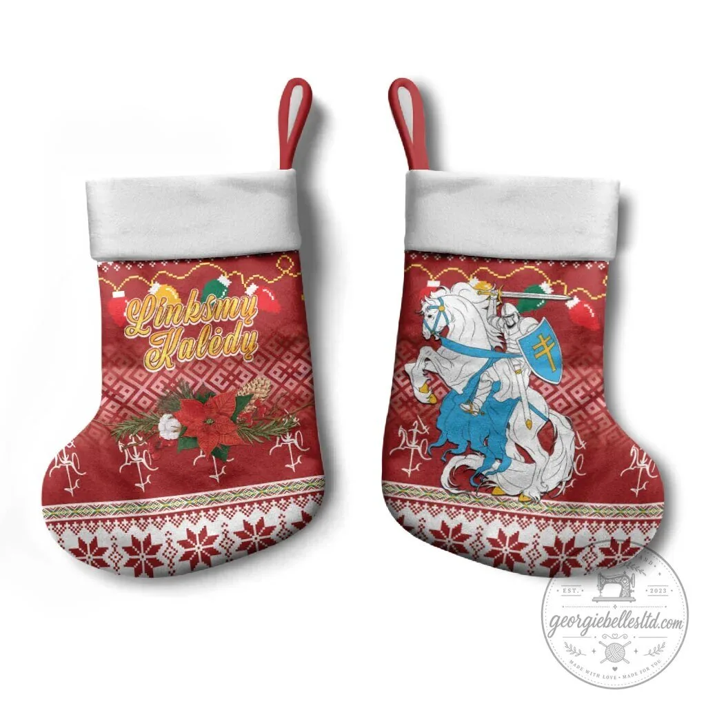 Lithuanian Vytis Christmas Stocking Festive Holiday Decor 9 Lithuanian Vytis Christmas Stocking Festive Holiday Decor