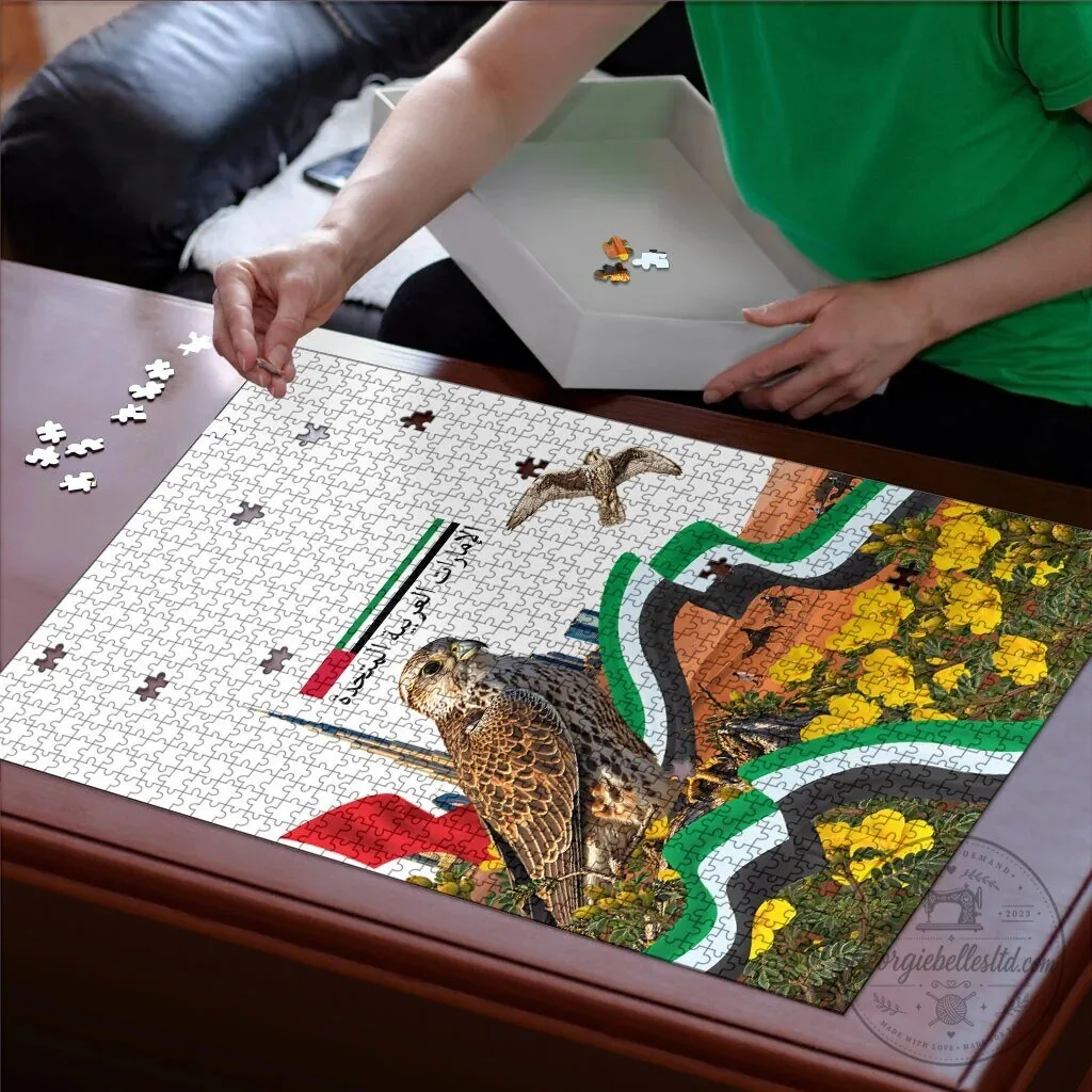 United Arab Emirates National Day Falcon and Burj Khalifa Jigsaw Puzzle 7 United Arab Emirates National Day Falcon and Burj Khalifa Jigsaw Puzzle