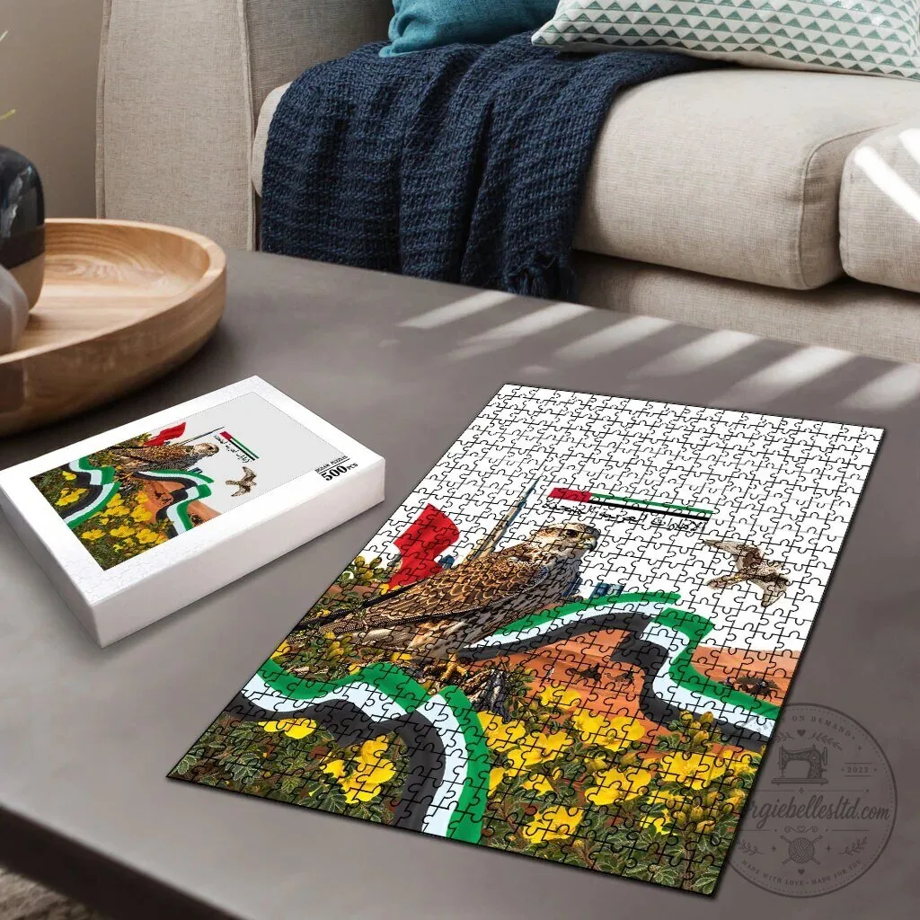 United Arab Emirates National Day Falcon and Burj Khalifa Jigsaw Puzzle 8 United Arab Emirates National Day Falcon and Burj Khalifa Jigsaw Puzzle