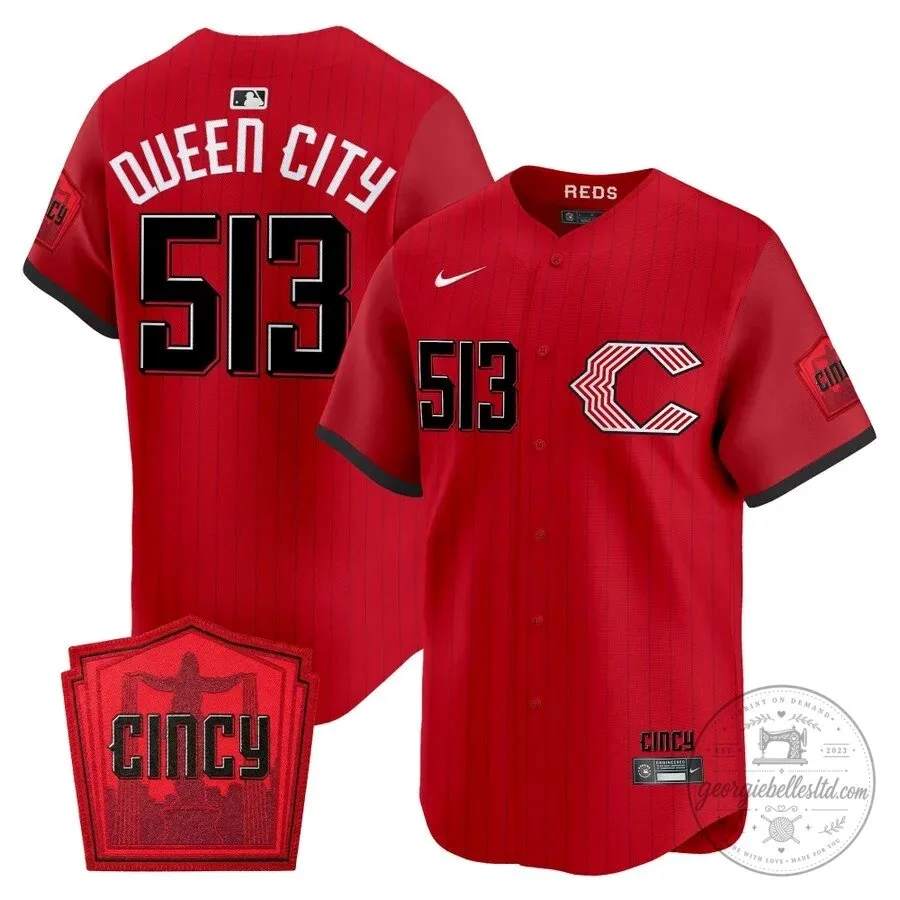 Cincinnati Reds Graham Ashcraft City Connect Red Baseball Jersey 13 Cincinnati Reds Graham Ashcraft City Connect Red Baseball Jersey