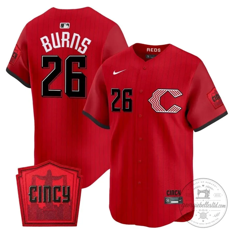 Cincinnati Reds Graham Ashcraft City Connect Red Baseball Jersey 19 Cincinnati Reds Graham Ashcraft City Connect Red Baseball Jersey