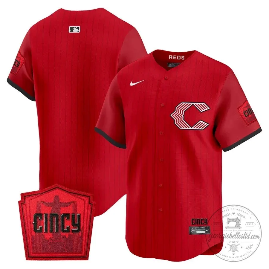Cincinnati Reds Graham Ashcraft City Connect Red Baseball Jersey 21 Cincinnati Reds Graham Ashcraft City Connect Red Baseball Jersey