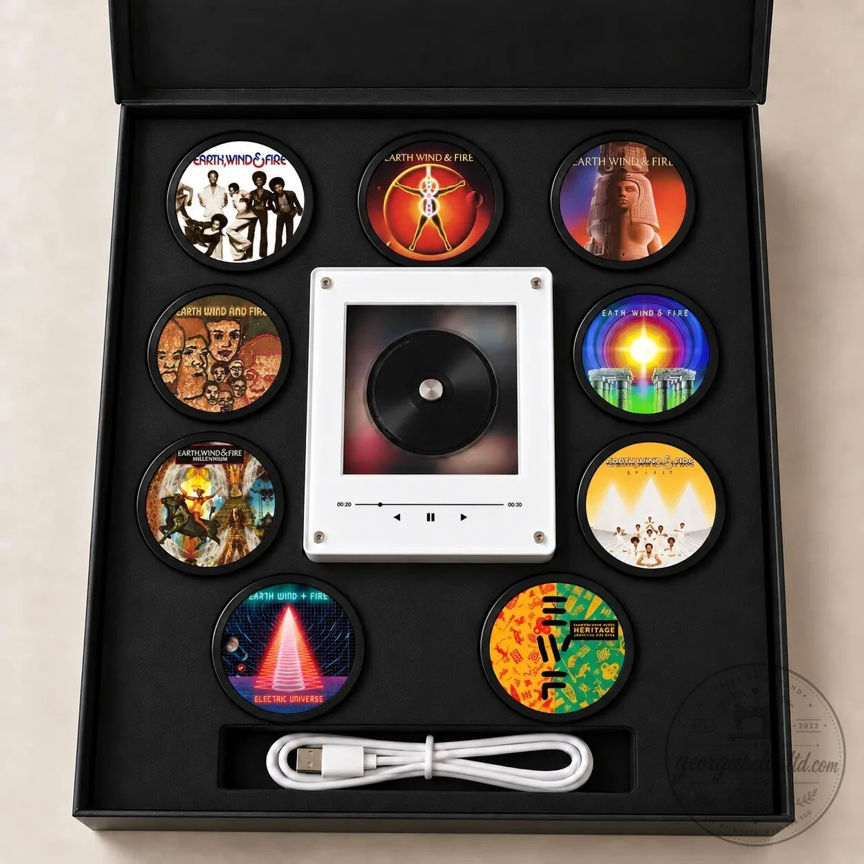 Earth, Wind & Fire MagTune Music Player Album Cover Magnetic Tags Set