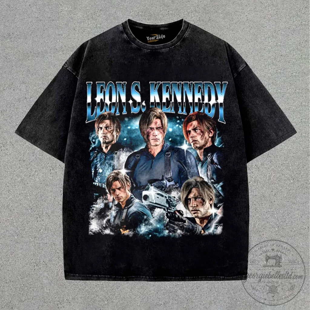 Leon S. Kennedy Resident Evil 4 Video Game Character T-Shirt Leon S. Kennedy Resident Evil 4 Video Game Character T-Shirt