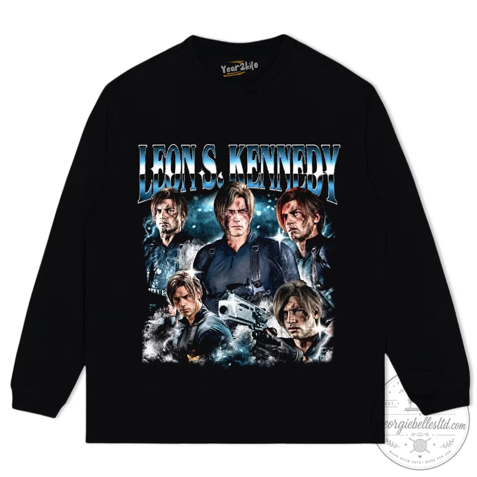 Leon S. Kennedy Resident Evil 4 Video Game Character T-Shirt 13 Leon S. Kennedy Resident Evil 4 Video Game Character T-Shirt