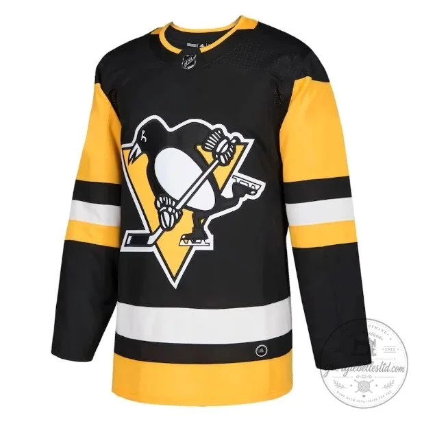 Pittsburgh Penguins Black and Yellow Fanatics Breakaway Home Hockey Jersey