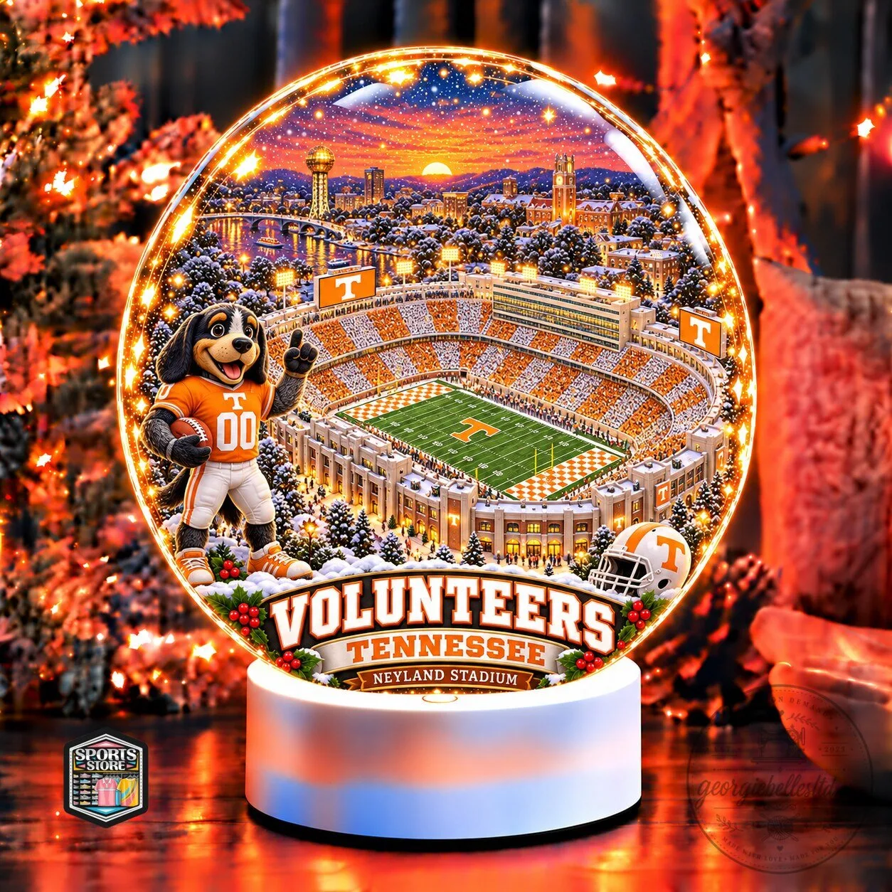 Tennessee Volunteers Neyland Stadium Light Box with Smokey Mascot