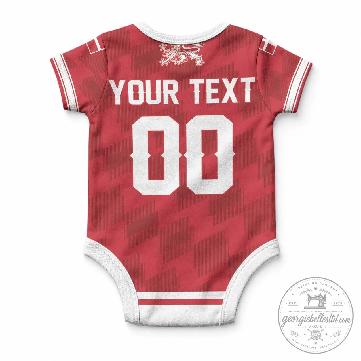 Denmark Danish Lions Hockey Baby Bodysuit 5 Denmark Danish Lions Hockey Baby Bodysuit