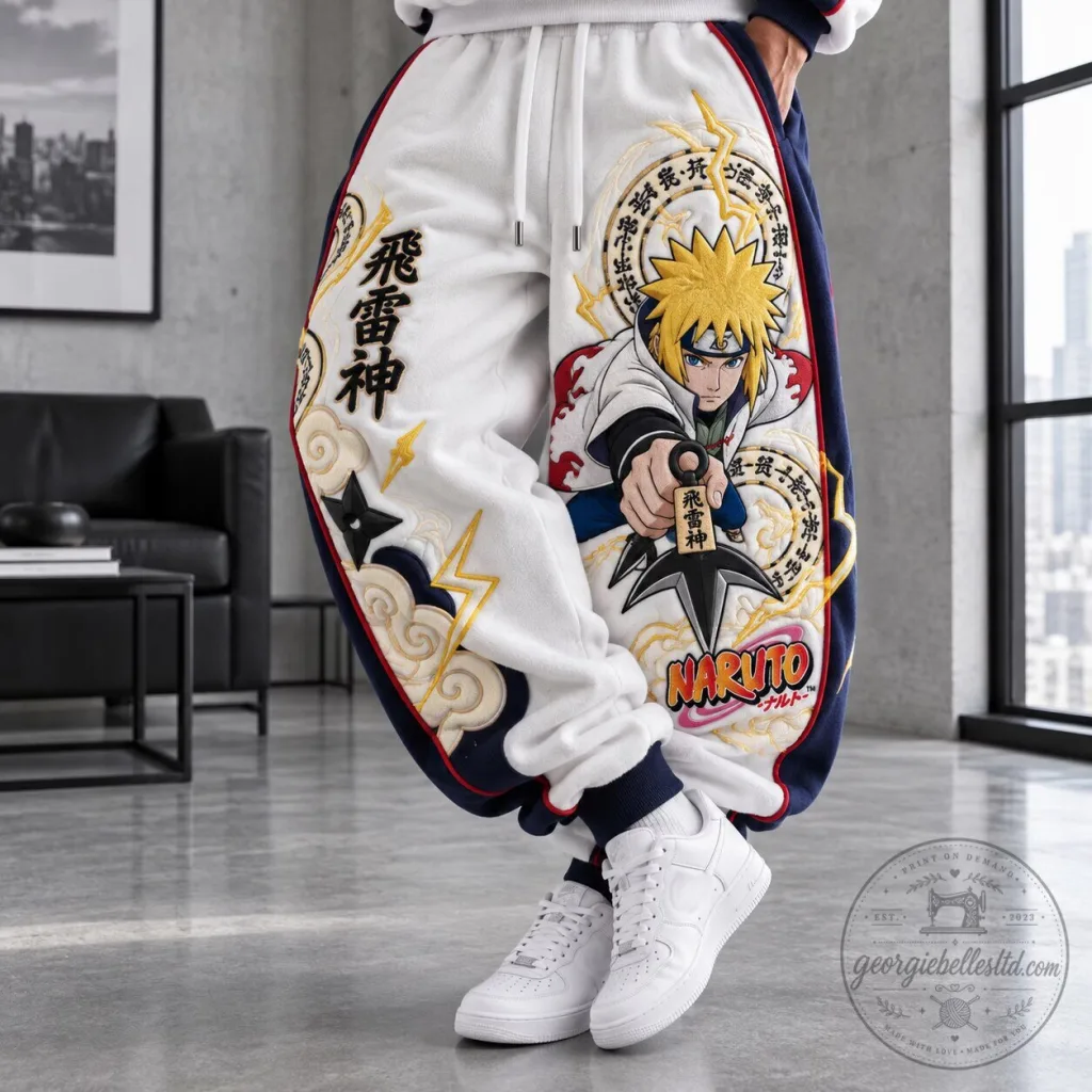 Naruto Minato Namikaze Anime Character Graphic Print Sweatpants Naruto Minato Namikaze Anime Character Graphic Print Sweatpants
