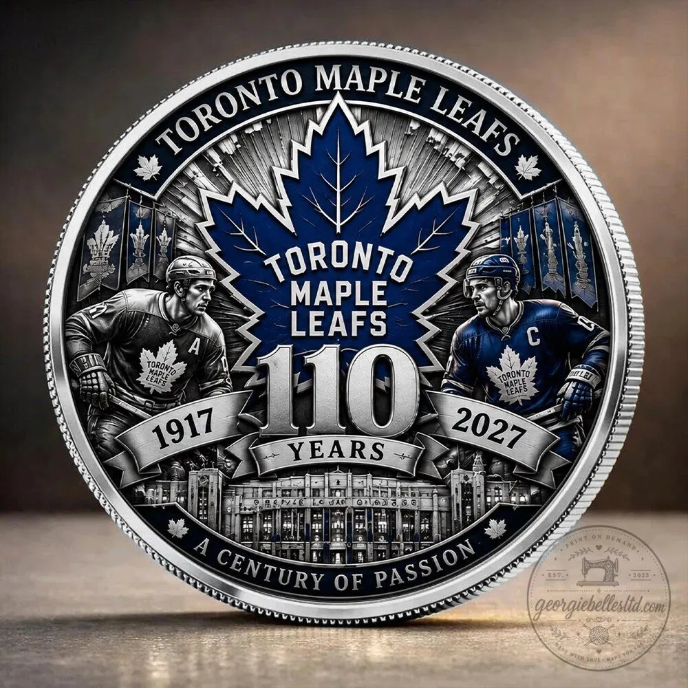 Toronto Maple Leafs 110th Anniversary 1917-2027 Commemorative Hockey Coin
