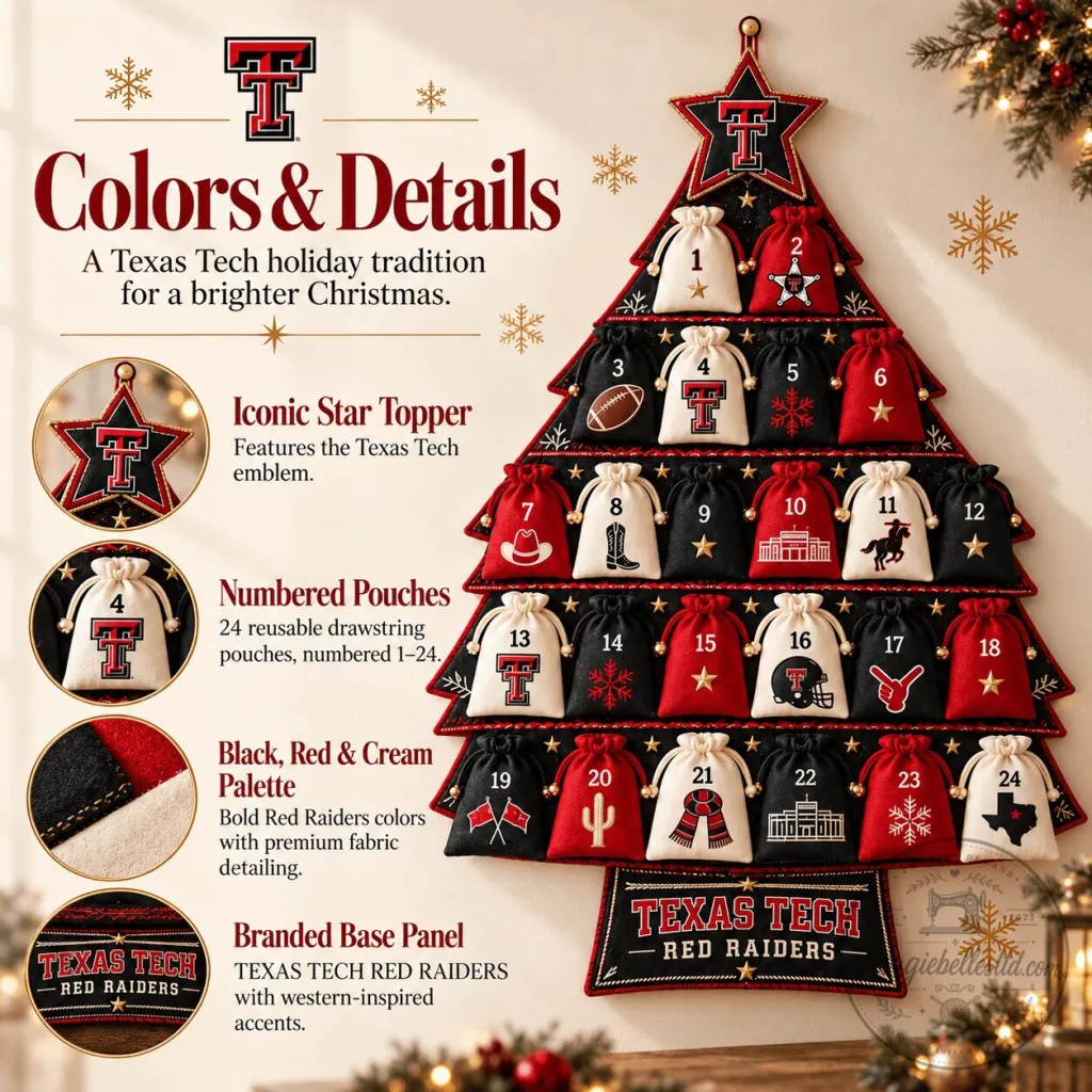 Texas Tech Red Raiders Christmas Tree Advent Calendar Texas Tech Red Raiders Christmas Tree Advent Calendar