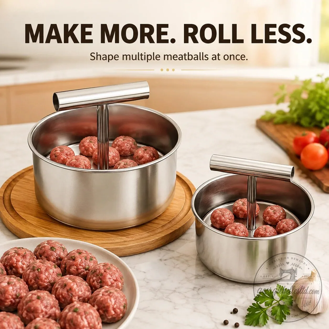 Stainless Steel Meatball Maker Press for Easy Cooking and Baking 8 Stainless Steel Meatball Maker Press for Easy Cooking and Baking