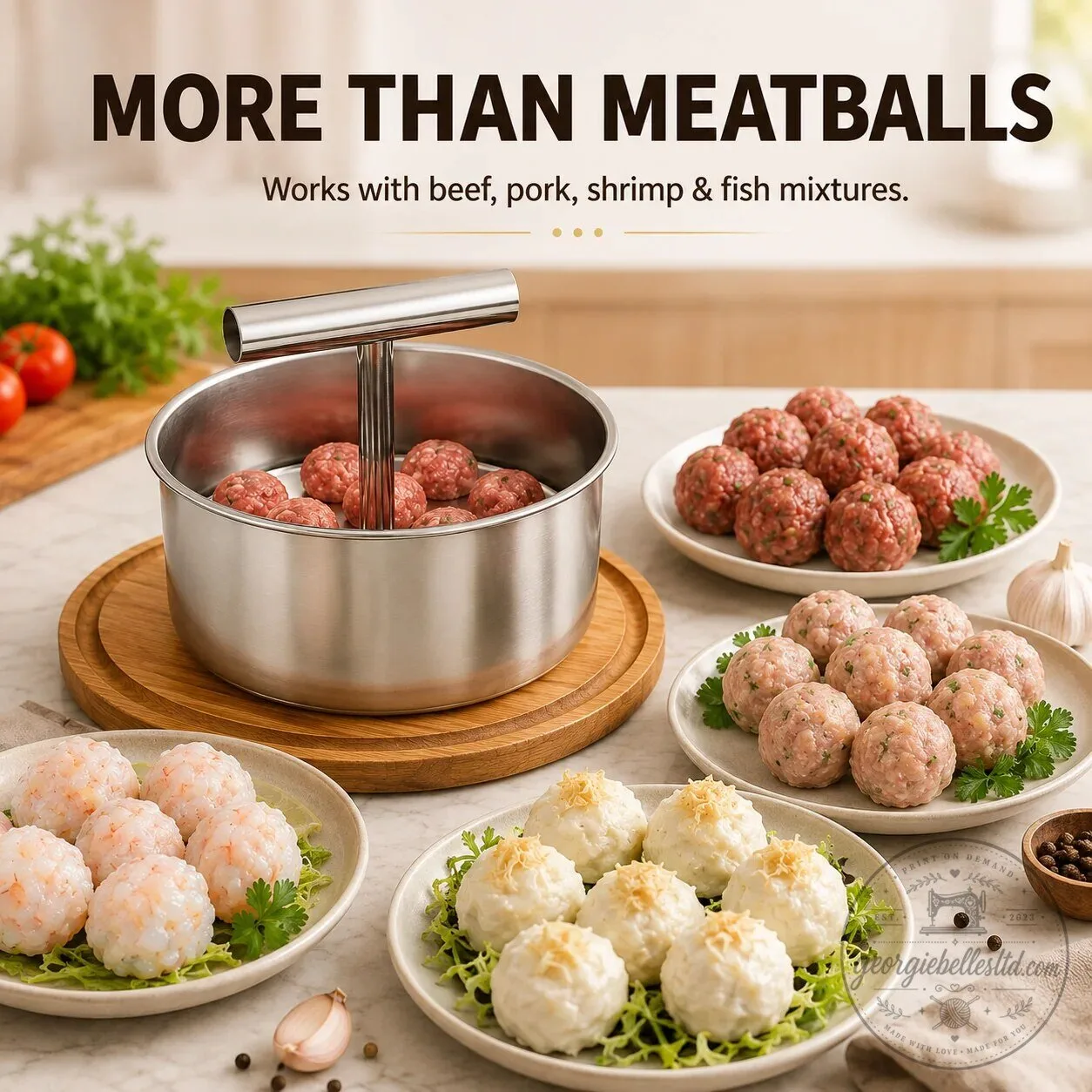 Stainless Steel Meatball Maker Press for Easy Cooking and Baking 12 Stainless Steel Meatball Maker Press for Easy Cooking and Baking