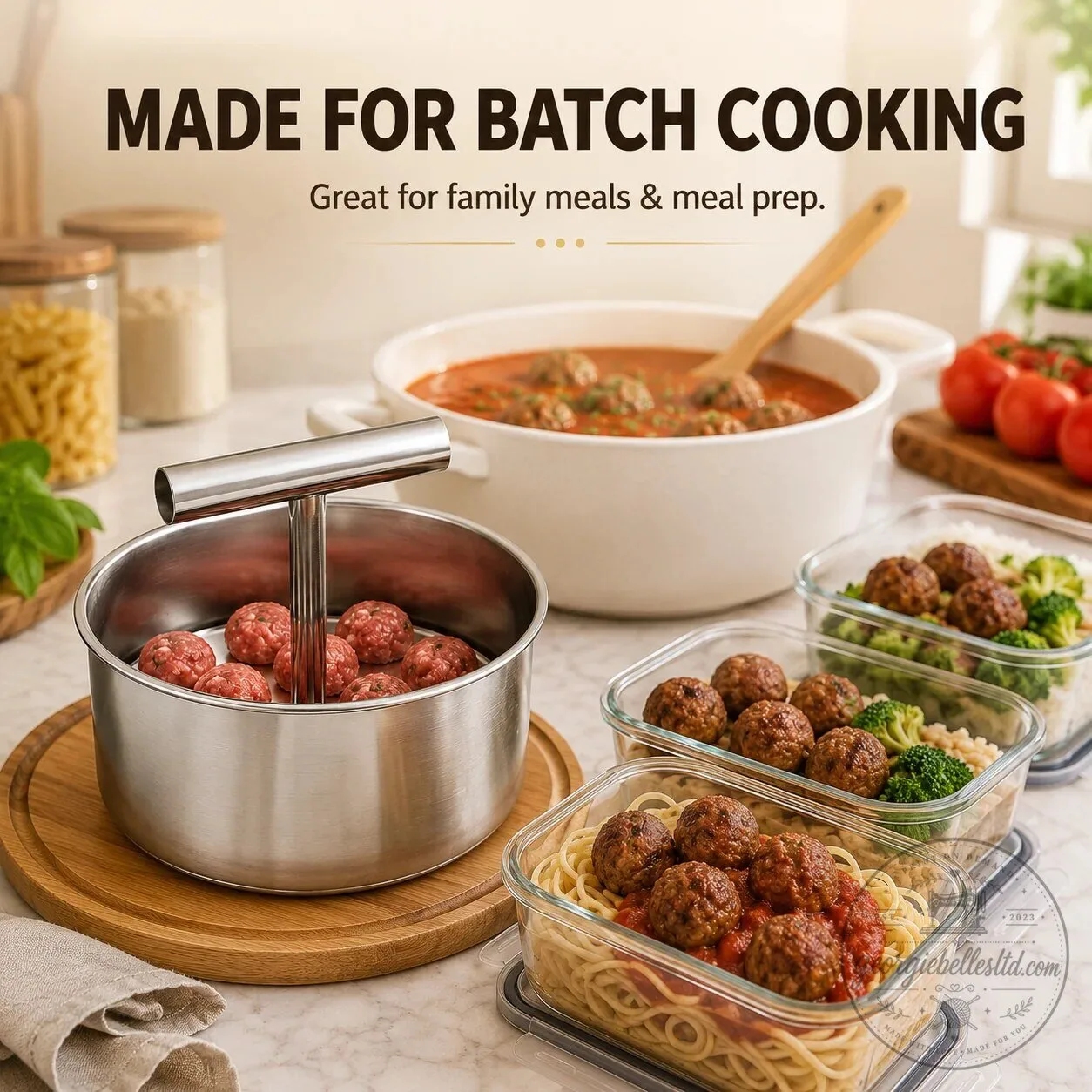 Stainless Steel Meatball Maker Press for Easy Cooking and Baking 13 Stainless Steel Meatball Maker Press for Easy Cooking and Baking