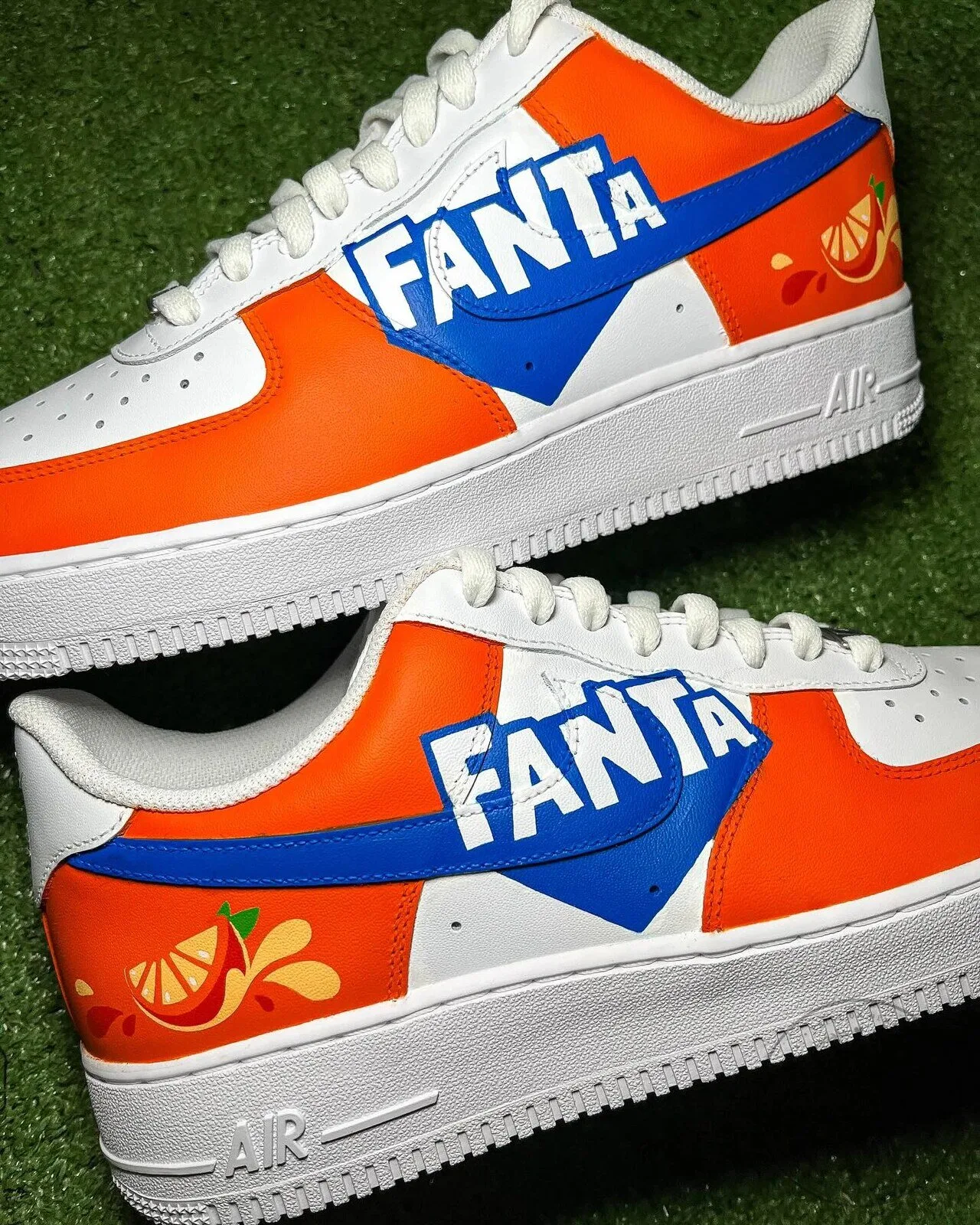Fanta Orange Soda Drink Custom White Sneakers 1 Fanta Orange Soda Drink Custom White Sneakers