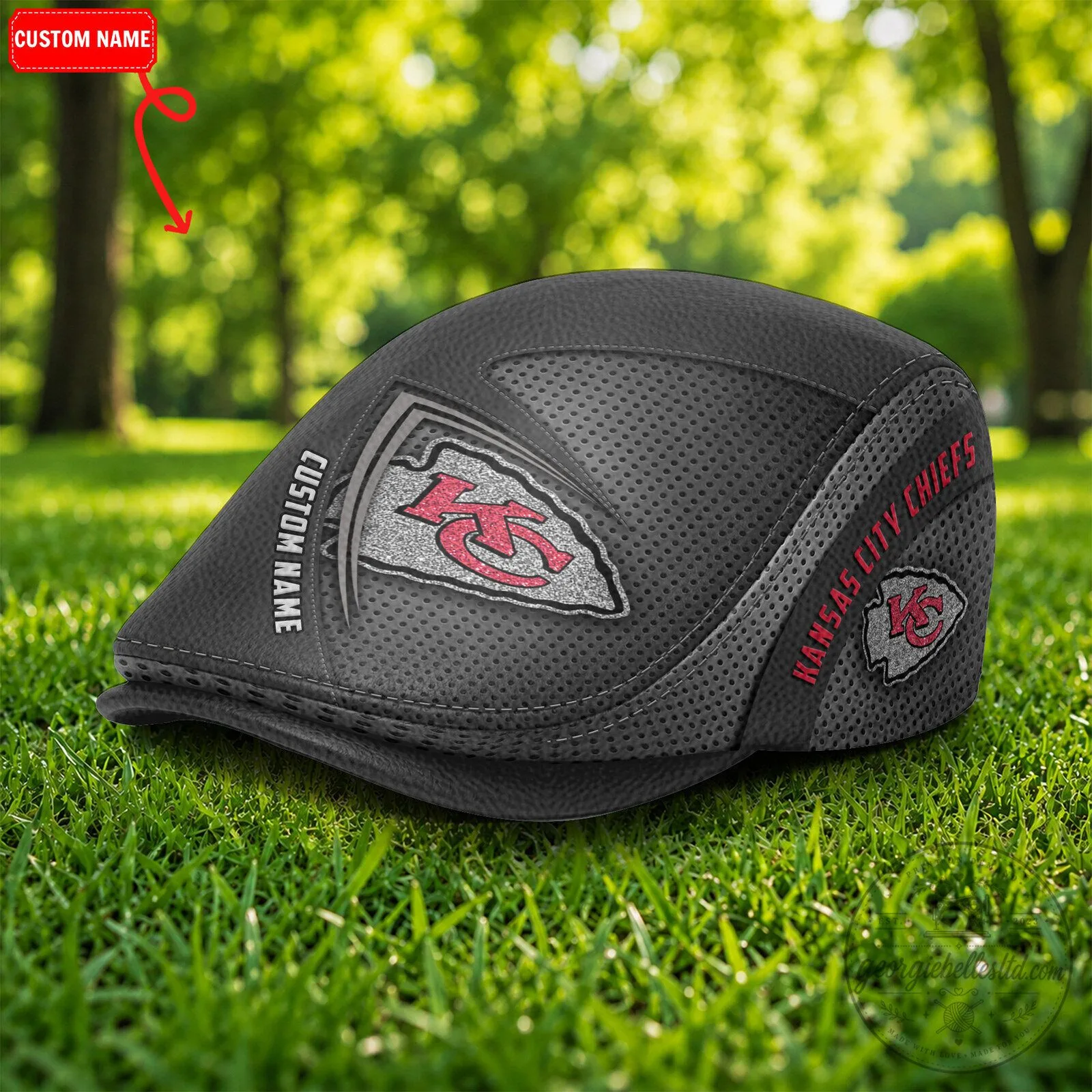Kansas City Chiefs National Football League Custom Name Flat Cap Hat 4 Kansas City Chiefs National Football League Custom Name Flat Cap Hat
