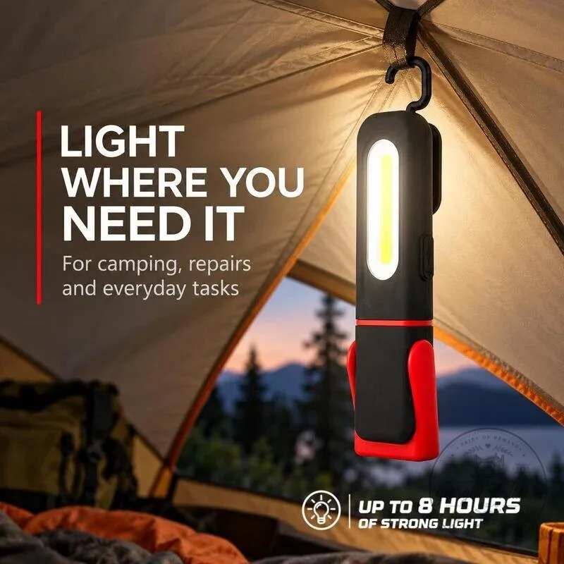USB-C Rechargeable COB LED Work Light with Magnetic Base and Swivel Hook 7 USB-C Rechargeable COB LED Work Light with Magnetic Base and Swivel Hook