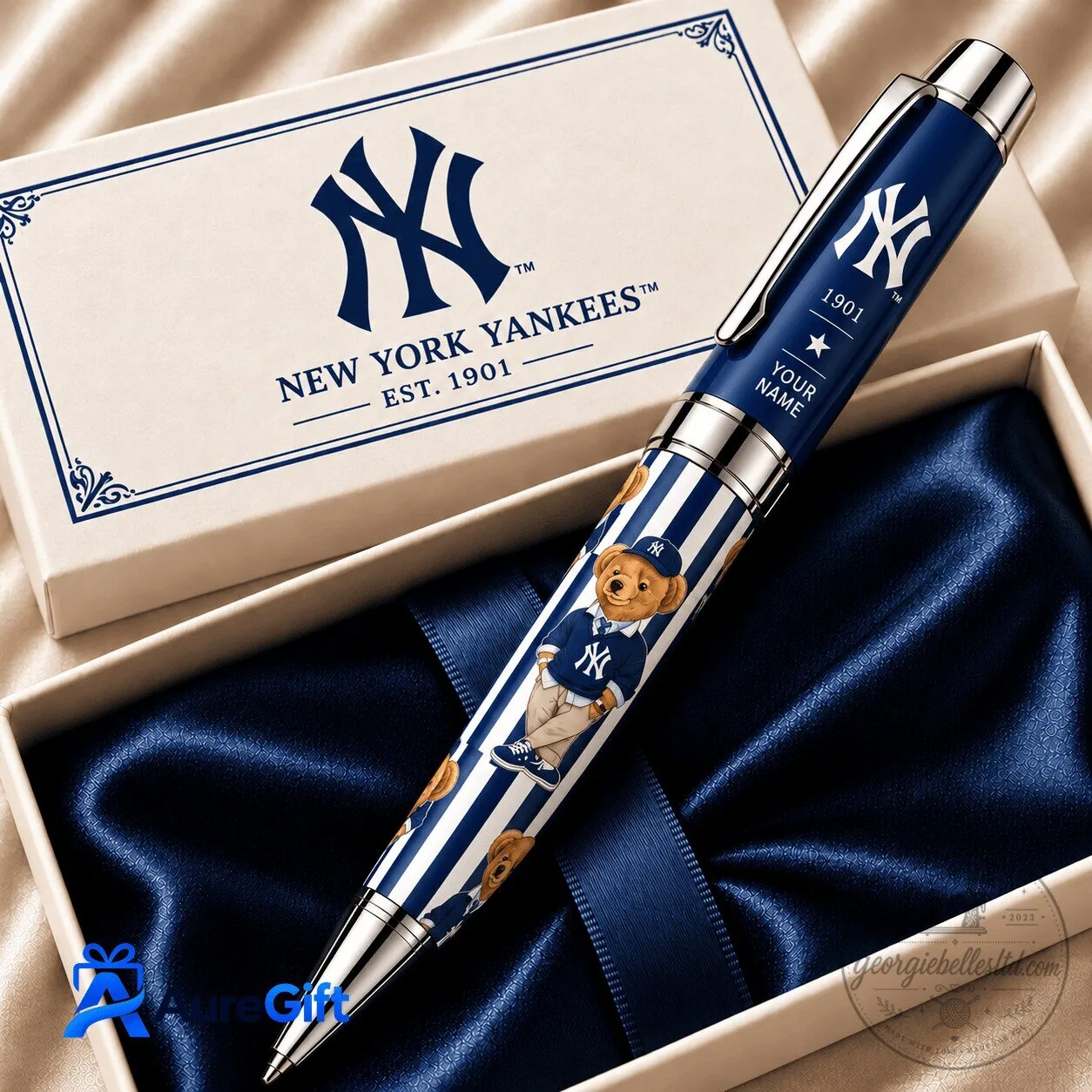 New York Yankees MLB Personalized Name Ballpoint Pen Gift For Fan