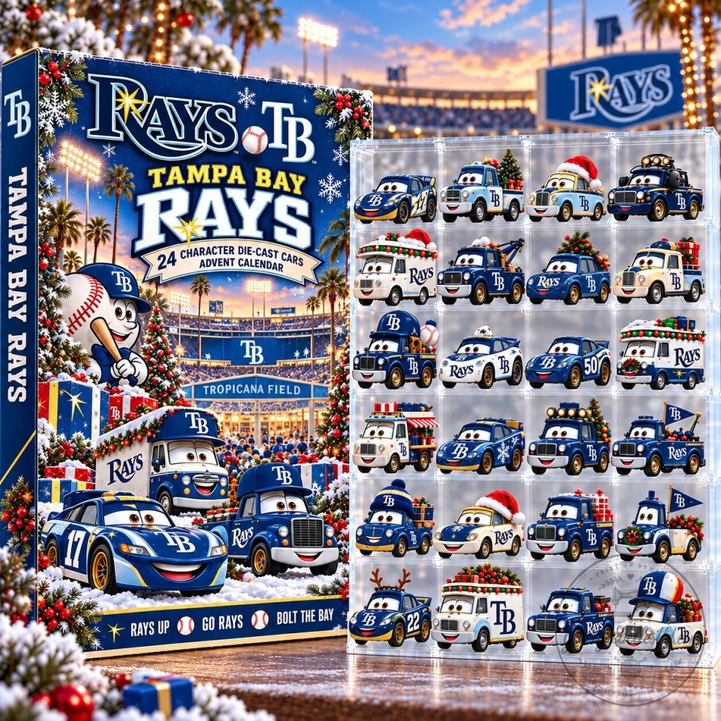 Tampa Bay Rays MLB Baseball Christmas 24-Day Die-Cast Car Advent Calendar 2D Tampa Bay Rays MLB Baseball Christmas 24-Day Die-Cast Car Advent Calendar 2D