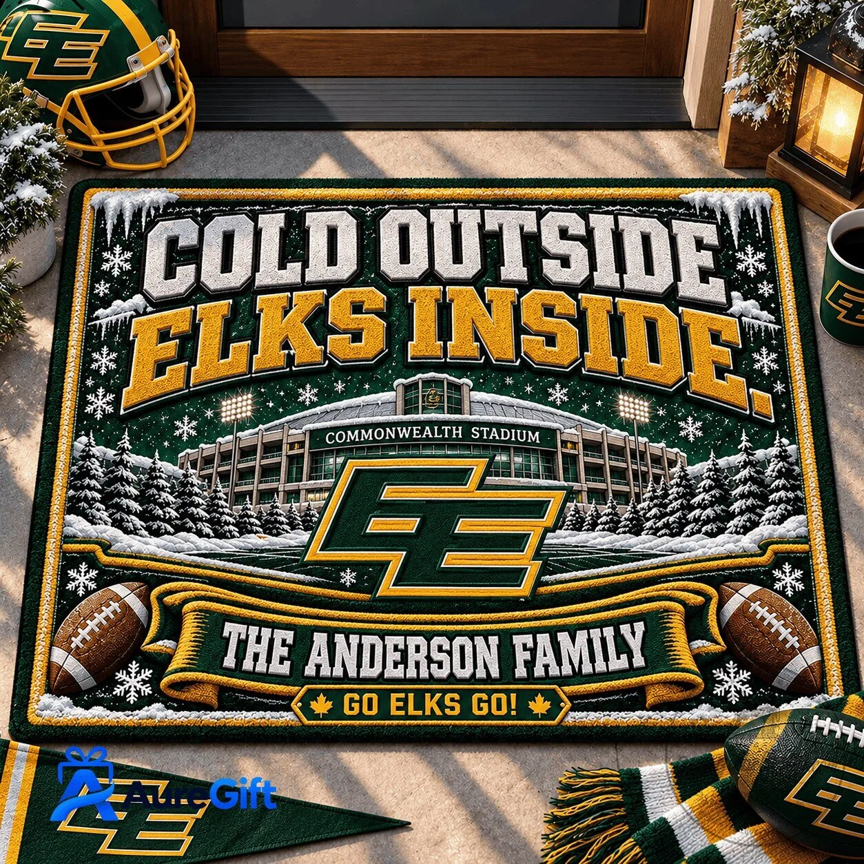 Edmonton Elks Football Team Personalized Cold Outside Elks Inside Doormat 1 Edmonton Elks Football Team Personalized Cold Outside Elks Inside Doormat