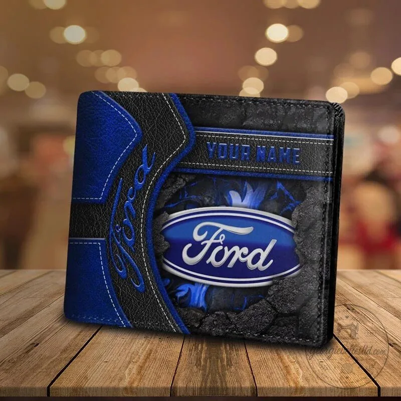 Ford Blue Oval Logo Personalized Custom Name Car Enthusiast Wallet 1 Ford Blue Oval Logo Personalized Custom Name Car Enthusiast Wallet