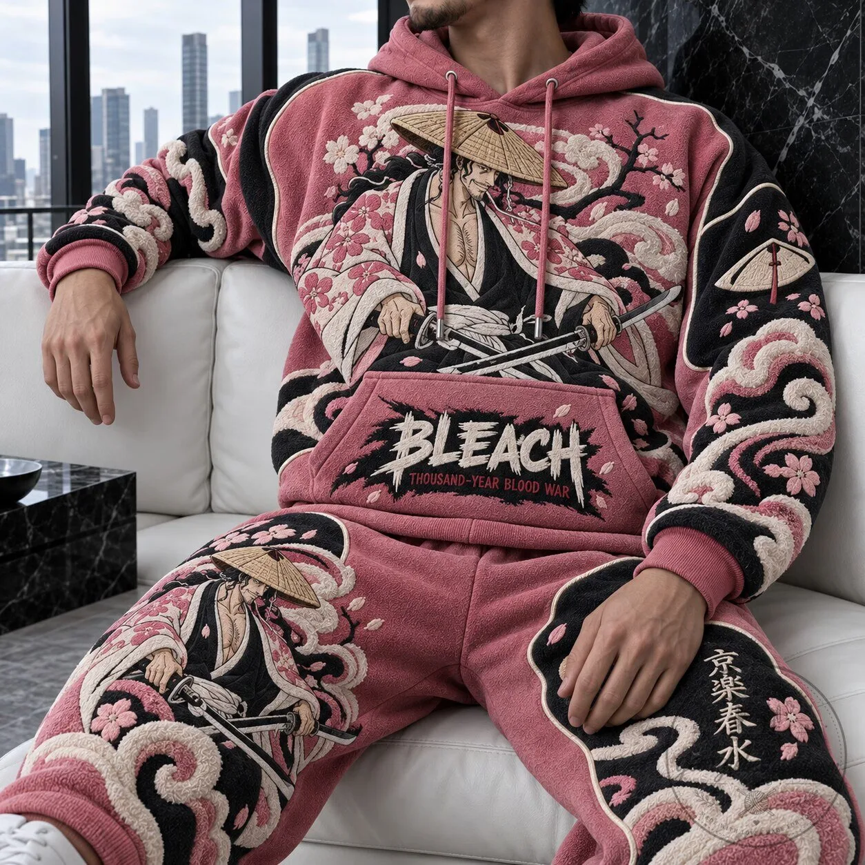 Shunsui Kyoraku Hoodie from Bleach Thousand-Year Blood War Anime Series