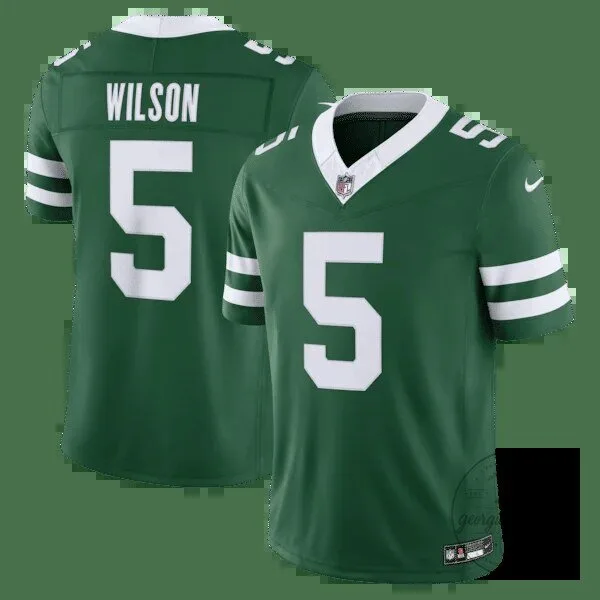 Garrett Wilson New York Jets Green Game Football Jersey 11 Garrett Wilson New York Jets Green Game Football Jersey