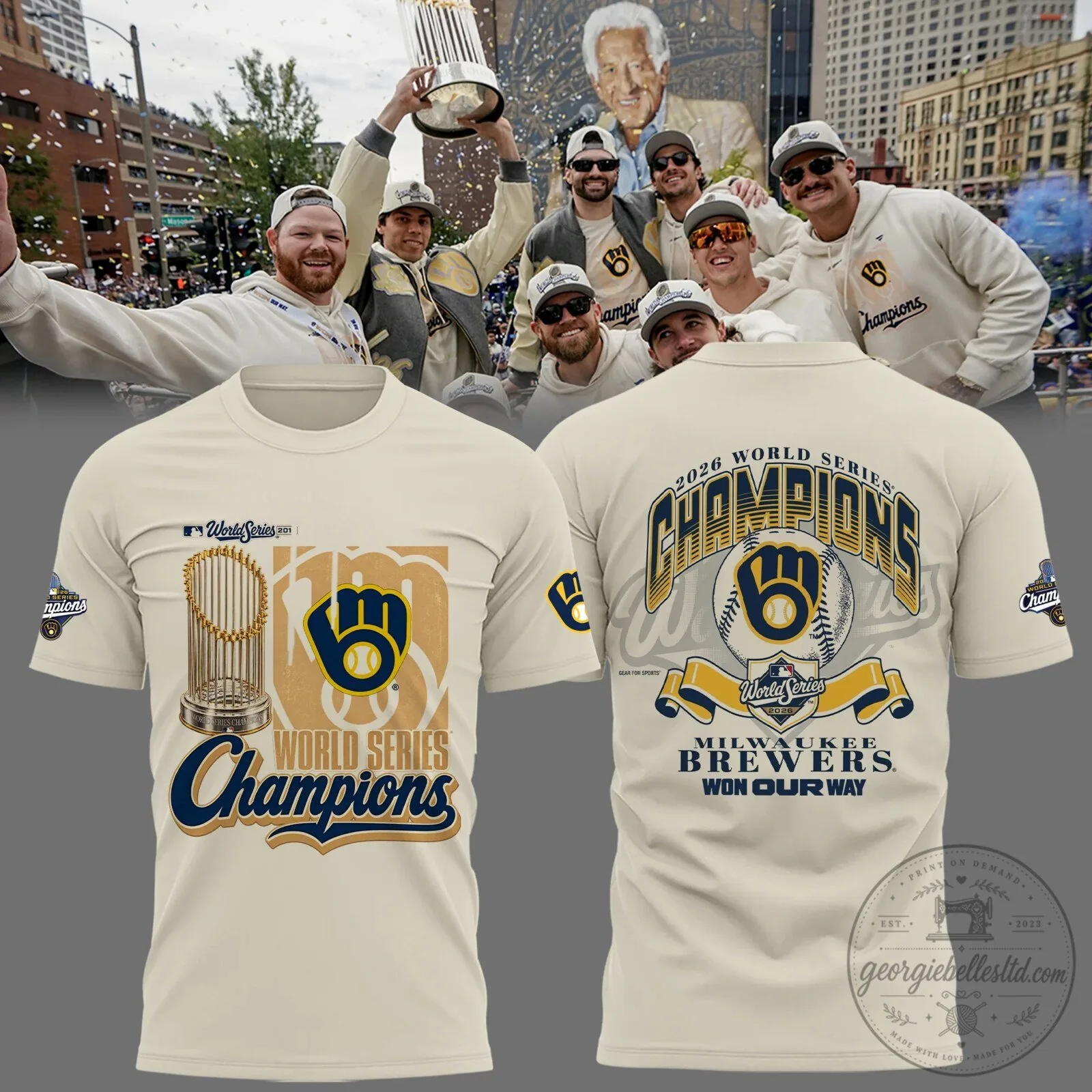 Brewers Baseball T-Shirt for Fans Celebrating 2026 World Series Championship